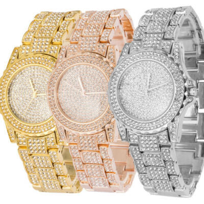 

Luxury Women Watch Rhinestone Bling Crystal Analog Quartz Wristwatch Dress Watch