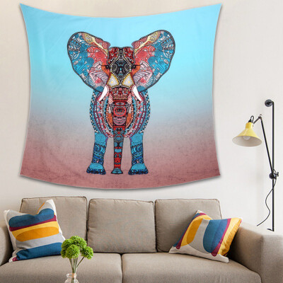 

Indian Elephant Tapestries India Mandala Hippie Wall Hangings Hanging Boho Beach Bedspreads Yoga Mat Blankets Fabric