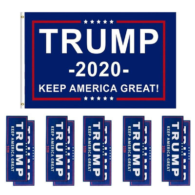 

President Donald Trump Flag & Bumper Stickers Car Stickers 11pcs Decals Creative Sticker Waterproof Repair Decorative Stickers
