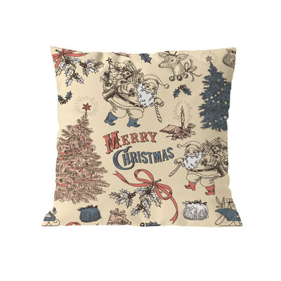 

Tailored Merry Christmas Cushion Cover Square Pillow Case Home Decor