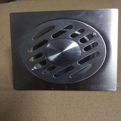 

Huiba bathroom stainless steel floor drain household floor drain 1010 stainless steel deep water seal plumbing fittings hardware