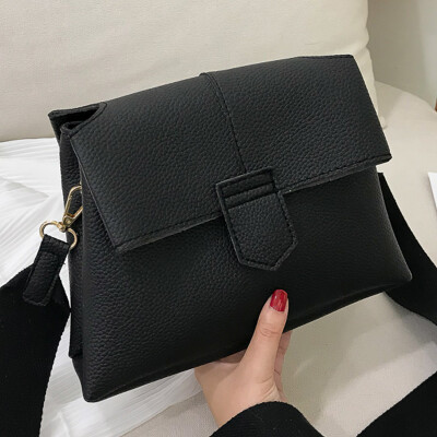 

2019 New Japanese Mori Literary Vintage Wide Shoulder Square Bag Literary Fan Womens Bag Single Shoulder Messenger Bag