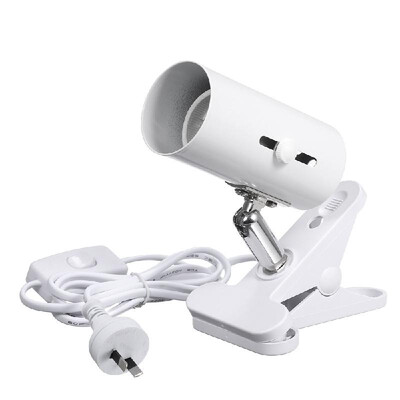 

85-265V 300W UVB Pet Light Holder Clamp Lamp Fixture Solid Ceramics Socket&Iron Shell 360° Adjustable Habitat Lighting&Cer