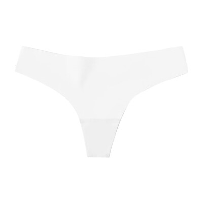 

Toponeto Women Invisible Sexy Underwear Briefs G-Strings Solid Ice Silk Seamless Crotch