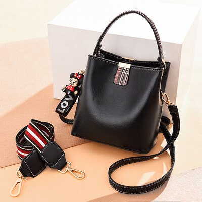 

Bag girl fashion mini bucket bag texture foreign air slant bag 100 lap lady one shoulder handheld
