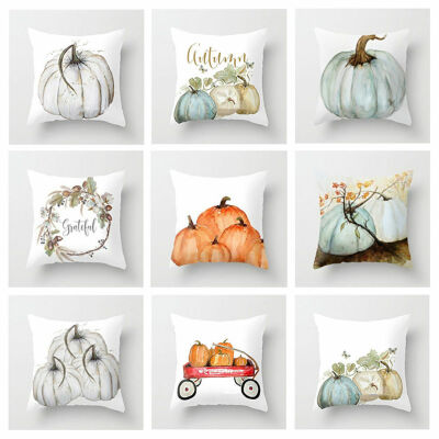 

Halloween Pillows Cover Fall Decor Pillow Case Sofa Waist Throw Cushion Cover