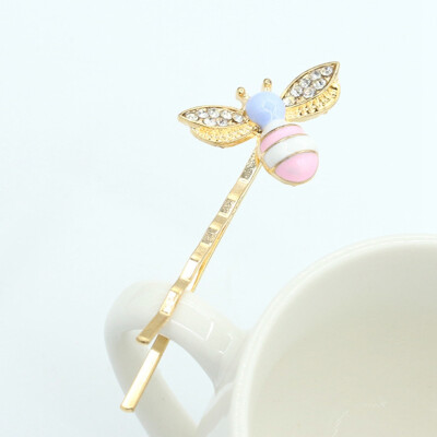 

New 1PC Cute Bee Rhinestone Hairgrip Girls Hair Accessories Hair Clip Lovely Hairpin Hair Ornaments Accessories Free Shipping