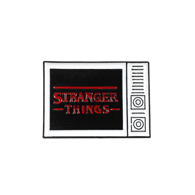 

Mini Office Depot Stranger Things Brooch English Letter Badge Alloy Brooch Pin for Clothes Backpack Decoration