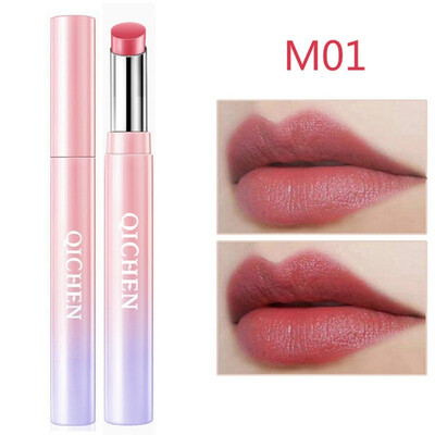 

Moisturizing Thin Tube Lipstick Waterproof Non-stick Cup Long Lasting Colorfast Matte Lipstick Beauty