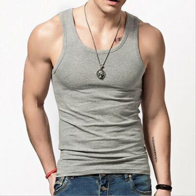 

Gym Men Muscle Sleeveless Tank Top Tee Shirt Bodybuilding Sport Fitness Vest