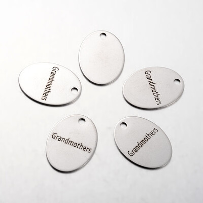

Spray Painted Stainless Steel Family Theme Pendants Oval with Word Grandmothers Stainless Steel Color 30x22x1mm Hole 3mm