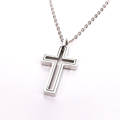 

Desijn Jean DIJUE Cross necklace simple fashion female steel wild 13707