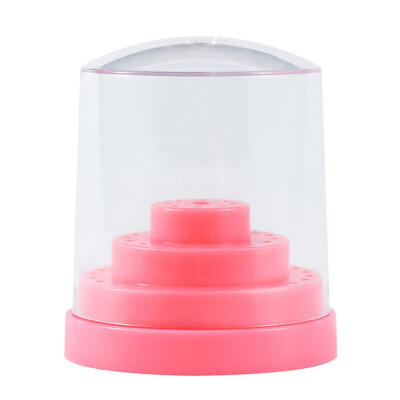 

Portable Nail Grinding Polishing Head Storage Box 48 Holes Display Holder