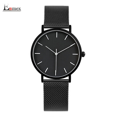 

Enmex simple Design of Light&thin watch case neutral watch in Qixi Festival gift translation three-dimensional simple temperam