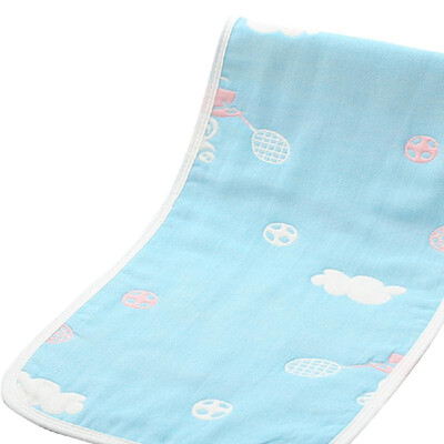 

Soft Comfortable Lightweight Skin-friendly Purified Cotton Infant Kids Cartoon Pattern Children Etamine Washcloth