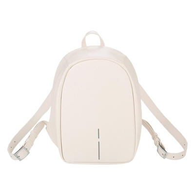 

Solid Color Litchi Pattern Reflective Backpacks Women PU Leather Knapsack