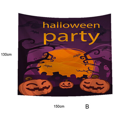 

Toponeto Halloween Beach Cover Up Tunic Tapestry Wallhaning Roomdorm Home Decor