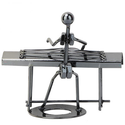 

Greensen Vintage Iron Art Musician GuZheng Performer Model Home Bar Display Decoration Birthday Gift
