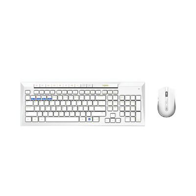 

Rapoo 8200M Silent Multi-Mode Keyboard Mouse Set Wireless Bluetooth 304024G Combo for Windows Laptop PC Desktop Computer Whit