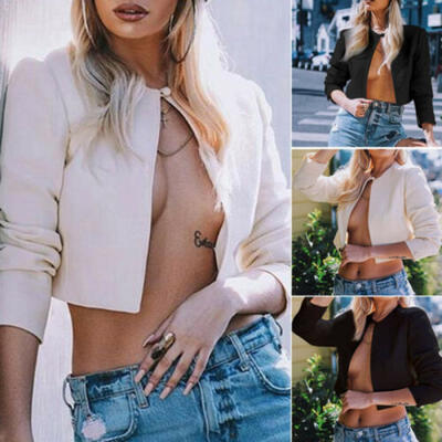 

Women Slim Casual Business Blazer Suit Work Jacket Long Sleeve Coat Outwear Tops