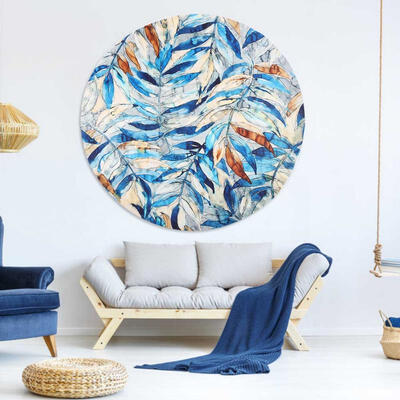 

Greensen Portable Summer Printed Leaves Round Beach Towel Tapestry Throw Blanket Shawl Carpet Mat