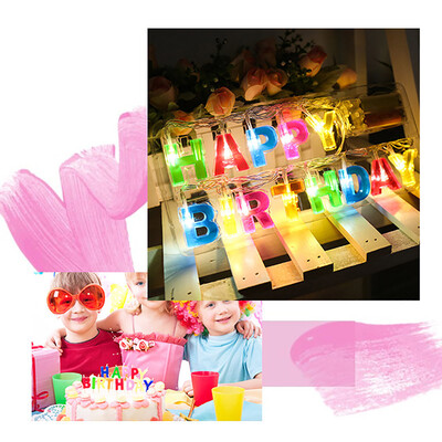 

〖Follure〗Happy Birthday LED String Lights Birthday Party Decoration Gift