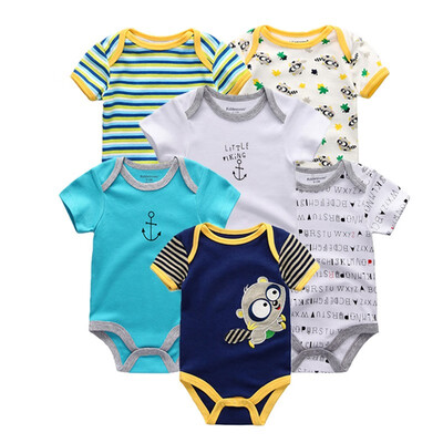 

Kiddiezoom 6PCS Baby Girls Clothes Bodysuits Cotton 0-12M Sleepwear For Babies Baby Boys Clothes Rompers Jumpsuit Infant Newborn