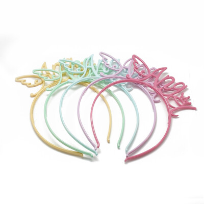 

Plastic Hair Bands Angel Mixed Color 115120mm