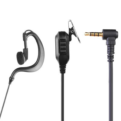 

35mm 1Pin Earphone Earpiece with PTT Mic for Motorola ICOM YAESU Radio