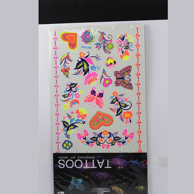 

SXC-14 Tattoo Sticker Night Tattoo Night Glowing Tattoo Sticker Fluorescent