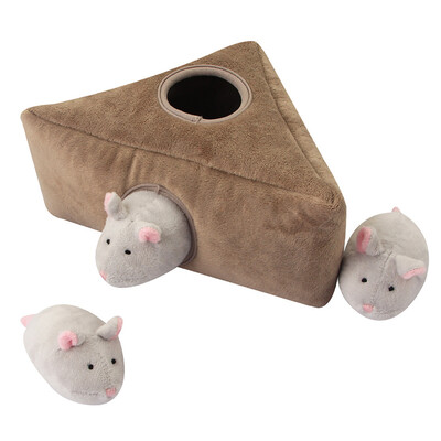 

Interactive Dog Toy Bite-resistant Pet Squeaky Toy Imitation Animals Dolls With Hidden Nest For Dog Training And Playing