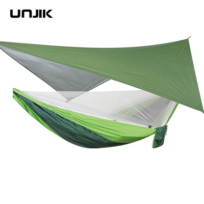 

Automatic quick-opening Outdoor Camping Hammock with Mosquito Net Waterproof Awning Hanging Tent Hanging Sleeping Bed Swing Hammoc