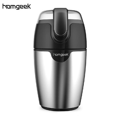 

Homgeek Dry Grinder Stainless Steel Electric Coffee Grinder Visual Transparent Cover Rapid Grinding Into Powder