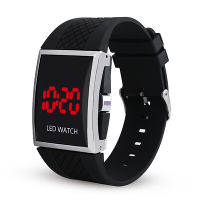 

LED Digital Military Outdoor Rectangle Unisex Electronic Casual Men Watch