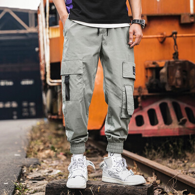 

ZHUO DENG NU Mens overalls Loose harem pants