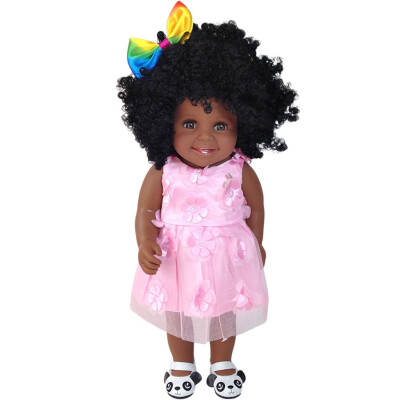 

Tailored Black Girl Dolls African American Play Dolls Lifelike 45cm Baby Play Dolls A