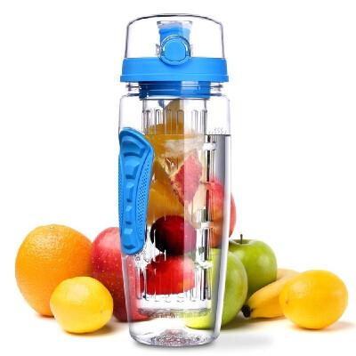 

Sport Infuse Water Bottle Flip Tops Lid Dual Anti-Slip Grips For Office Home Toxin-free Shatter-resistant Leak Proof