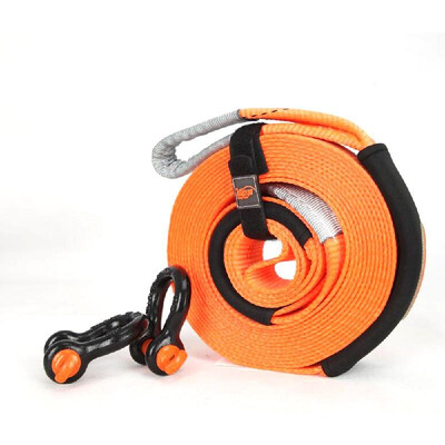 

164 ft 016 ft Wear Resistance Car Towing Strap Heavy Duty with D Ring&Loops Recovery Straps with Fine Obdurability