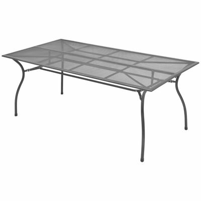 

Outdoor Dining Table Steel Mesh 709"x354"x283"
