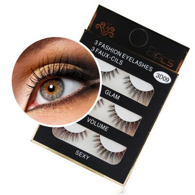 

〖Follure〗1 Box Luxury 3D False Lashes Fluffy Strip Eyelashes Long Natural Party