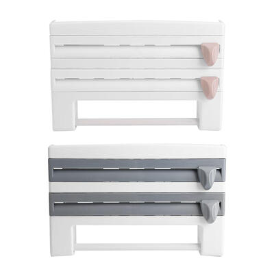 

Kitchen Sauce Bottle Storage Rack Paper Towel Holder Mount Kitchen Tool Cling Film Cut Kitchen Storage Rack