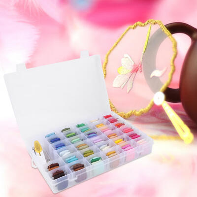 

Greensen DIY Handmade Cross Stitches Embroidery Needle Set 100 Colors Polyester Thread
