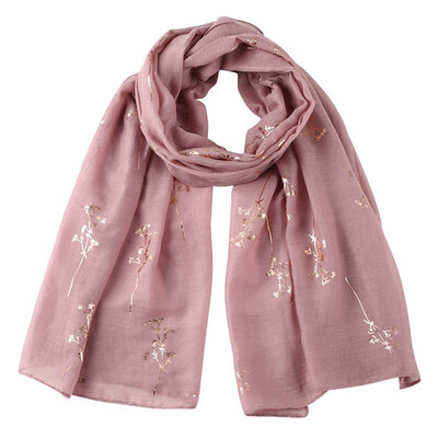 

Gobestart Women Fashion Women Ladies Scarf Leaves Wrap Silk Shawl Travel Scarves