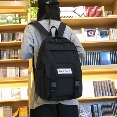

Fashion bag female ins wind Korean ulzzang high school students backpack tide high capacity junior high school backpack