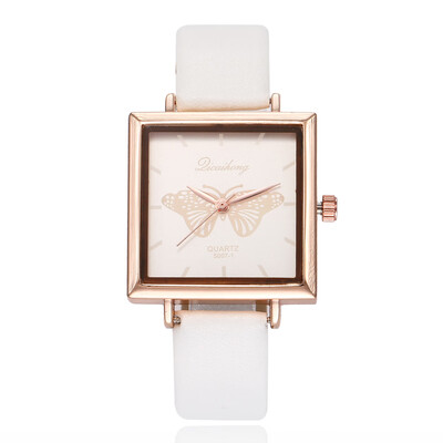 

Casual ladies square headband watch simple card