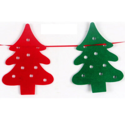 

New Hot Merry Christmas non-woven Christmas banner flag hanging Decorative items flag Party Decorations Supplies flag