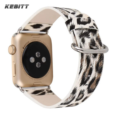 

Women Watch Band for Apple Watch 38mm 42mm 40mm Leopard Print Bracelet 44mm Soft Strap Replace for iWatch Series 5 4 3 2