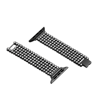 

〖Follure〗Luxury Alloy With Crystal Link Bracelet Watch Band Strap For Apple Watch 42MM BK