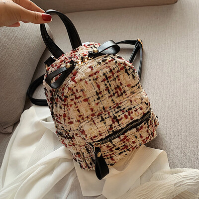 

2019 new Xia-Han version double shoulder bag leisure personality mini backpack travel