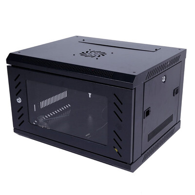 

6U Wall Mount IT Network Server Data Cabinet Rack Enclosure With Cooling Fan New